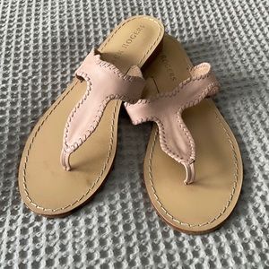 Jack Rogers Jackie Wedge Sandal, Size 9, Tan